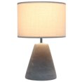 thumbnail image 2 of All the Rages LT2059-GRY Simple Designs Pinnacle Concrete Table Lamp, Gray, 2 of 4