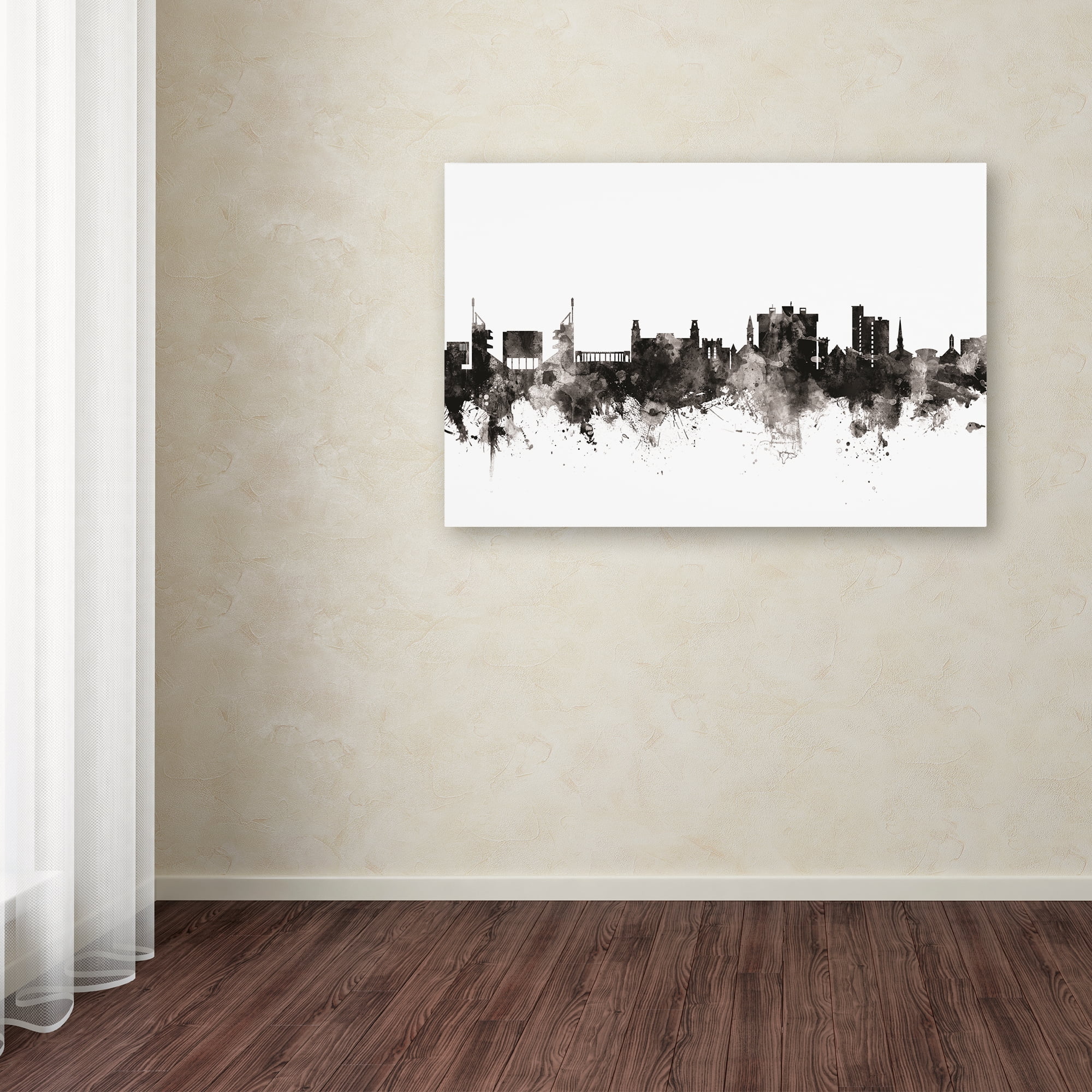 Trademark Fine Art 'Fayetteville Arkansas Skyline III' Canvas Art by Michael Tompsett