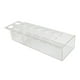 thumbnail image 2 of Jarrón de flores rectangular de acrílico transparente, jarrón decorativo, contenedor de flores moderno, 30cmx10cmx6.5cm, 2 of 9