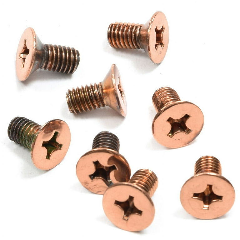 Phillips Flat Head Wood Screw,red Copper Screws for Hinges and