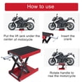 thumbnail image 5 of 1100LB 9" Red Wide Deck Motorcycle Center Scissor Lift Jack Hoist Stand Bikes ATV, 5 of 5
