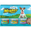 (12 Pack) Purina Mighty Dog Small Breed Gravy Wet Dog Food Variety Pack, Savory Steak, Rotisserie Chicken and Chicken, Egg & Bacon Country Platter flavor, 5.5 oz. Cans