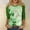 Pink01, variant on Dwralegc Vintage Tees for Women Casual 2026 Plus Size 3/4 Sleeve Four Leaf Clover Print Shamrock Printed Shirts Crewneck Fashion Saint Patrick's Cute Outfit Blouses Purple S