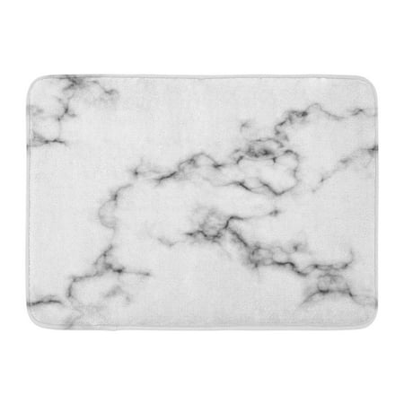 GODPOK Color Black Abstract Trendy with Marble Hand Pattern Interior Gray Architecture Detail Rug Doormat Bath Mat 23.6x15.7