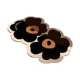 thumbnail image 2 of Abbracc Door Mat Dual Flowers Shape Non Slip Inside Floor Door Mat Entrance Rugs Durable Black 40cmx60cm, 2 of 9