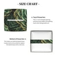 thumbnail image 5 of Naloa Succulents Tissue Box CoverLeather Tissue Holder Square Facial Tissue Case Facial Paper Organizer Dispenser for Bathroom, Vanity Countertop, Tabletop, Car, 5 of 8