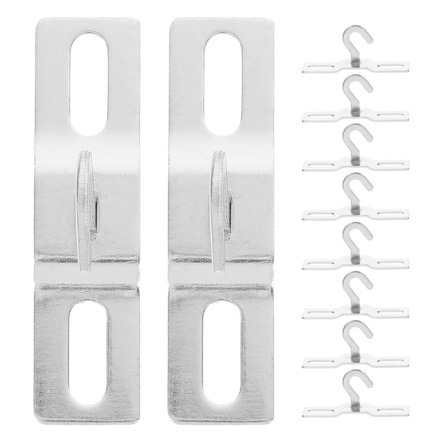 unbranded 10Ud Metálicos Para Colgar Luces Y Plantas Con Soporte De Montaje Plata Resistente