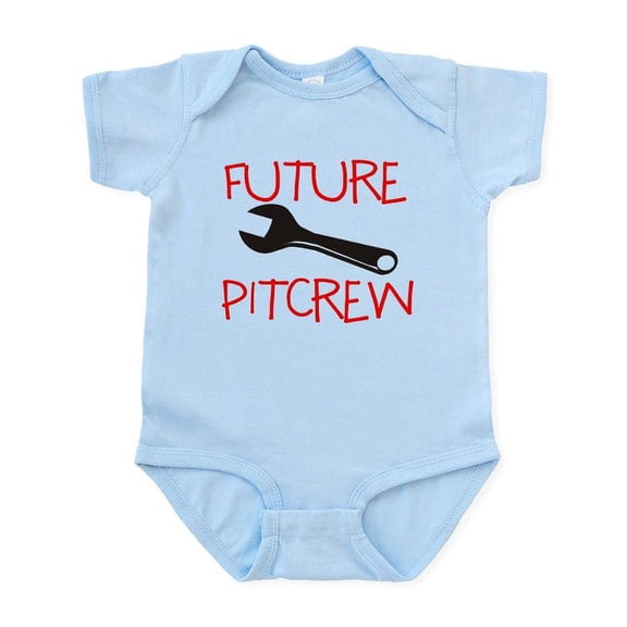CafePress - Future Pit Crew Infant Bodysuit - Baby Light Bodysuit, Size Newborn - 24 Months