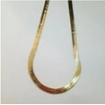 thumbnail image 3 of YTTAL Necklaces For Women 14K Gold Filled Herringbone Chain 18" 10mm Gold Plated Necklace, 3 of 7