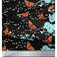 thumbnail image 2 of Soimoi Poly Georgette Fabric Dot,Floral & Butterfly Printed Fabric 1 Yard 52 Inch Wide, 2 of 3