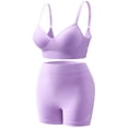 thumbnail image 2 of Bovxnpu Womens Workout Set Matching Gym Outfits Summer Yoga Outdoor Jogging Fitness Camisole Bra Shorts Set Summer Outfits, 2 of 3