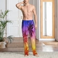 thumbnail image 6 of Lsque Palm Trees at Sunset Print Men's Pajama Pants, Lounge Pant - Comfortable Home Wear,Elastic Waistband, Stylish Design-XX-Large, 6 of 9
