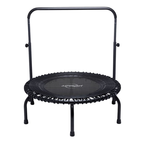 JumpSport 350i 39" Fitness Trampoline & Handle Bar w/ 30 Adjustable Bungees