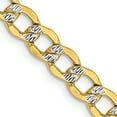 thumbnail image 2 of 14K Solid Yellow Gold 5.2mm Curb Link Chain Necklace, 2 of 4