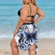 thumbnail image 4 of Playa de las Mujeres Cubre-Ups Sarong con Correa Ajustable Y Transparente Drapeado, Tejido Blanco Que Fluye para la Piscina, la Moda Del Resort, 4 of 9
