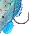 thumbnail image 2 of Juego de 2 cebos para pesca al aire libre, señuelos elásticos multicolores en forma de pez de 9 cm con anzuelos, 2 of 7