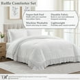 thumbnail image 4 of My Texas House Full/Queen Comforter Set, All-Season, 3-Piece, White Ruffle, 4 of 13