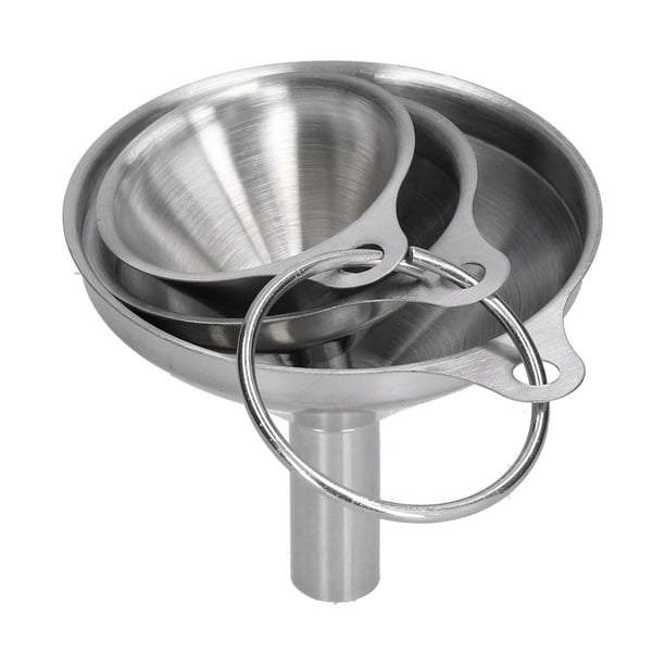 Juego de Embudos ANGGREK de Cocina de 3 Piezas Para El Hogar de Acero Inoxidable Con Círculo Para Aceite Esencial