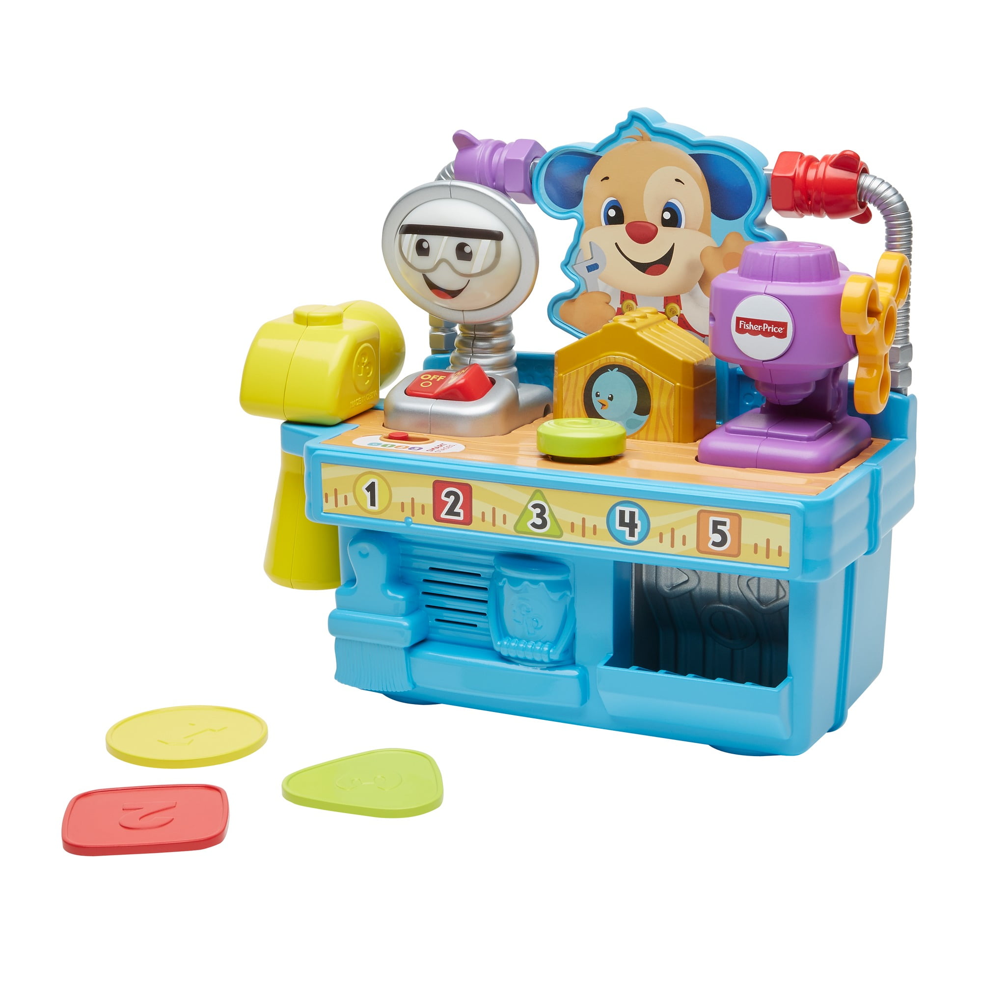 Fisher Price Busy Learning Tool Bench With Accessories Walmart Com