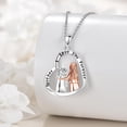 thumbnail image 3 of YAFEINI Mother Daughter Necklace for Mom 925 Sterling Sliver Mothers Necklace Pendant Mother Jewelry Gifts for Women (Mother and Daughter2), 3 of 6