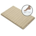 thumbnail image 3 of Microdry Modern Infused Memory Foam Bath Mat, 17" x 24", Linen, 3 of 10