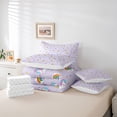 thumbnail image 6 of Erosebridal Colorful Unicorn Animal 7-Piece Bedding Comforter Set,Kawaii Rainbow Cute Stars Print King Bedding Sets For Kids,Reversible, 6 of 7