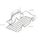 thumbnail image 5 of Billuyoard Organizador de almacenamiento de 2 piezas, estante de ducha montado en la pared de acero inoxidable adhesivo, soporte ligero para colgar Organizadores de utensilios de cocina, 5 of 6