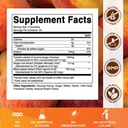 (3 pack) Vitamatic Turmeric Gummies with Ginger & Black Pepper Extract - 95% Curcuminoids - 60 Vegan Gummies