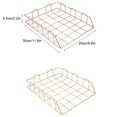 thumbnail image 4 of Sidaley Caja de correos liviana y duradera para empaquetar pedidos Papelería agradable y bolsas de oficina para empacar productos cartulina Cesta A4 Oro Rosa, 4 of 6