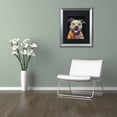 thumbnail image 3 of Trademark Fine Art "Beware of Pit Bulls" Canvas Art by Dean Russo, Black Matte, Silver Frame, 3 of 4