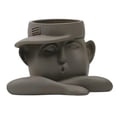 thumbnail image 1 of Jarrones minimalistas, macetas, arreglos florales, estatuas con rostros humanos Marrón, 1 of 5