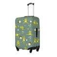 thumbnail image 2 of Disketp Cute Yoga Frogs Elastic Travel Luggage Cover Travel Suitcase Protective Cover For Trunk Case Apply To 18''-32'' Suitcase Cover (Luggage not included)-Medium, 2 of 9