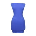 thumbnail image 4 of USSUMA Dresses for Women 2025 Casual Spring Summer Dresses Sleeveless Crew Neck Casual Solid Color Elastic Wrap Skirt Maxi Dress Lounging Skirt Breathable Skirt Business Light Blue Dress Size-L, 4 of 4