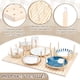 thumbnail image 4 of Juego de 6 organizadores de cajones con panel perforado de madera - Incluye 40 clavijas y tornillos - Organiza platos, vajilla y recipientes de alimentos en la cocina (17 x 5,9 pulgadas), 4 of 6