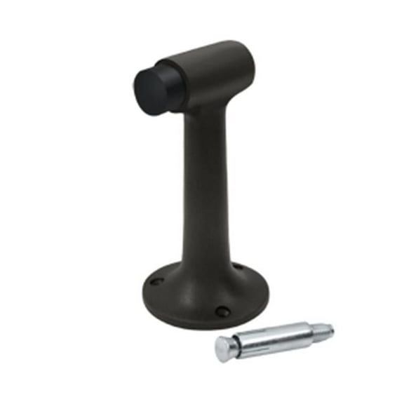 6 in. Heavy Duty Floor Mount Bumper, Oil Rubbed Bronze - Solid