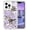Purple, variant on Casetego for iPhone 14 Pro Max Case,Shiny Bling Marble Full Body Protective Support Wireless Charing Bumper Rugged Anti-Scratch Hybrid Rubber Case Cover,White Gold