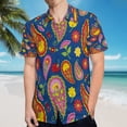 thumbnail image 5 of High Quality Hawaiian Shirts for Men Short Sleeve Aloha Beach Shirt Floral Summer Casual Button Down Shirts Blouses JPM9MW, 5 of 7