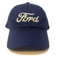 thumbnail image 2 of Navy Blue Ford 3D Script Logo Adjustable Snapback Hat, 2 of 4