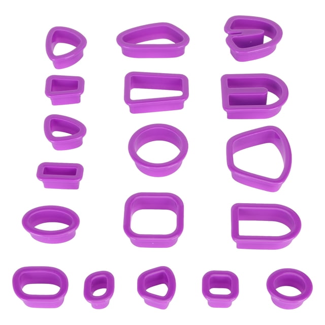 Clay Cutters Set, 129 Pieces, Easy To Use, Plastic, Safe Design, Multipurpose, DIY Gift, for Jewelry Making, Clay Earrings, , Fondants