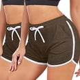 thumbnail image 2 of UAMVSH 2 Pack Sweat Shorts for Women with Pockets Drawstring Summer Workout Casual Lounge Shorts, 2 of 6