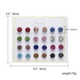 thumbnail image 5 of ziyahi 12 Pairs Rhinestones Girls Earring Set Crystal Ear Stud Earrings Multiple styles No.05 5, 5 of 5