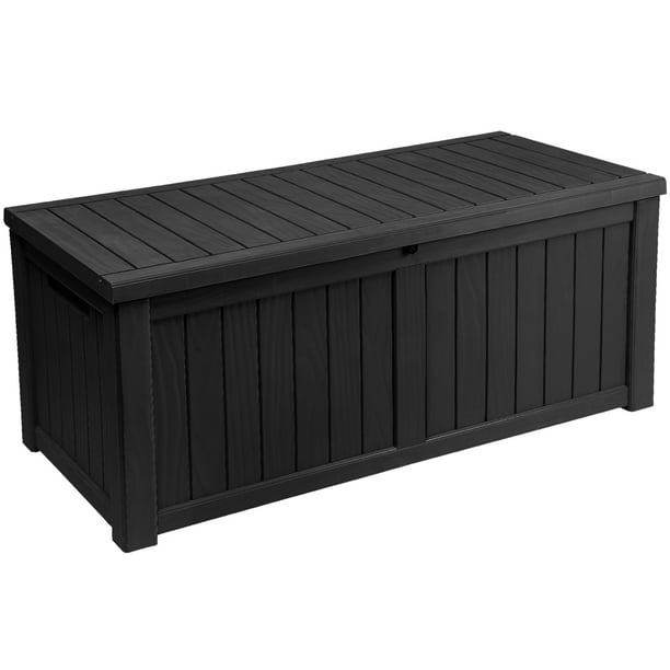 Dwvo Outdoor Patio Deck Box Storage 119, Waterproof Patio Storage Box