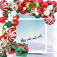 thumbnail image 3 of Kit de arco de guirnalda de globos navideños, paquete de 106, rojo, blanco, verde y dorado, 3 of 5