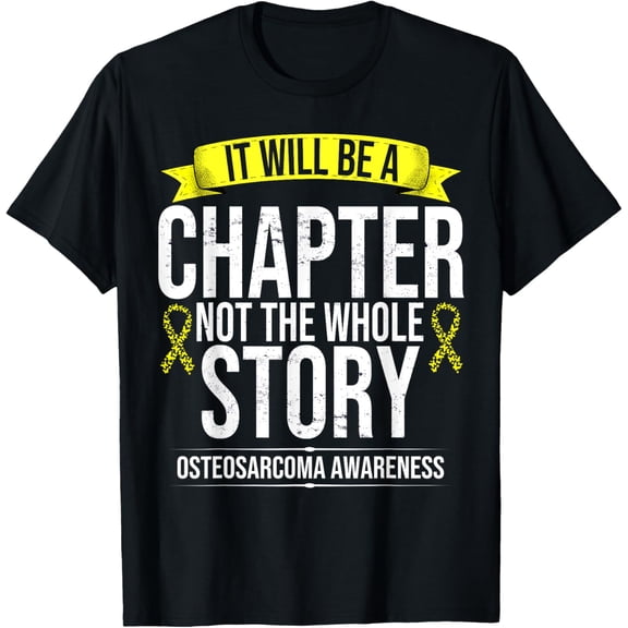 Bone Cancer Yellow Ribbon Cure Hope Osteosarcoma Awareness T-Shirt
