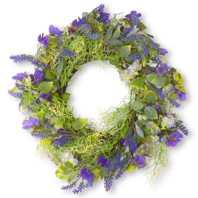 National Arbre RAS-LFG15001-1 24 in. Vert & Violet Couronnes