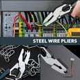 thumbnail image 3 of Industrial-Grade Multi-function Cutting Pliers, 9-in-1 Heavy-Duty Compound Action Wire Cutters, CR-V Steel Lineman Pliers with Soft Grip for Electricians, Automotive, Construction & DIY, 3 of 6