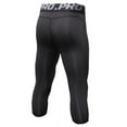thumbnail image 2 of Men's Compression 3/4 Capri Pants Baselayer Cool Dry Sports Running Yoga Tights, 2 of 2