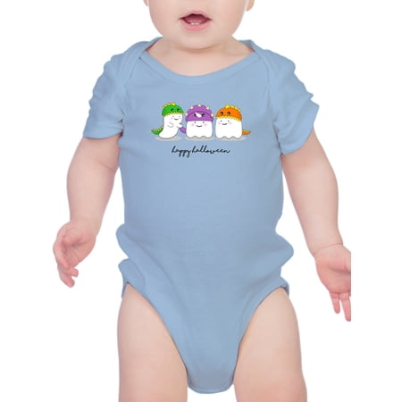 Cute Halloween Dino Ghosts Bodysuit Infant -Image by Shutterstock 24 Months
