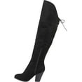 thumbnail image 3 of Women's Journee Collection Spritz-S Wide Calf Over The Knee Boot Black Faux Suede 7.5 M, 3 of 6