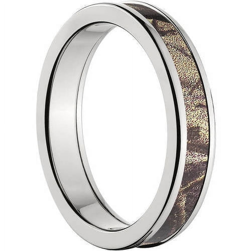 4mm Half-Round Titanium Ring with a RealTree AP Camo Inlay
